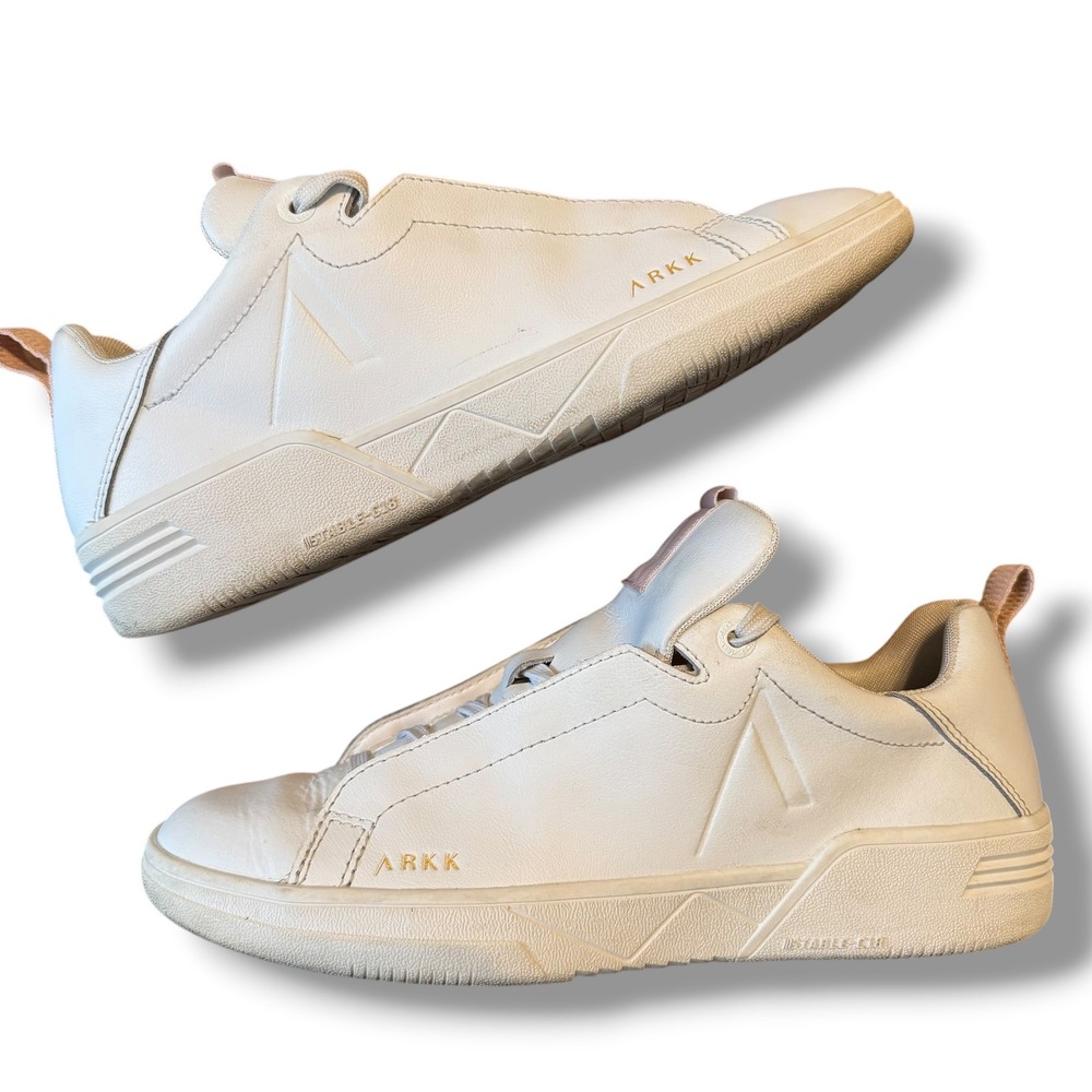 ARKK Copenhagen Uniklass Leather S-C18 White Shell Pink Sneakers Womens 7 EUR 38